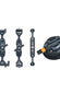 The Pro Combo kit: two articulating arms, extension arm and suction cup mount