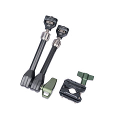 Pro Grip bundle components shown with the 1/4-20 arm and headrest clamp