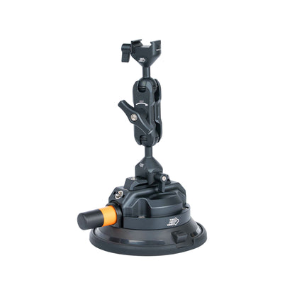 Side view of The Pro Video 4.5 inch camera suction cup with locking lever