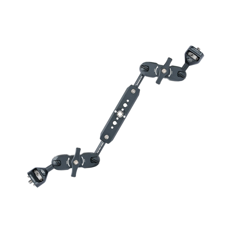 13 inch dual articulating arm system shown with interchangeable ball ends