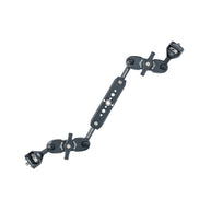 13 inch dual articulating arm system shown with interchangeable ball ends