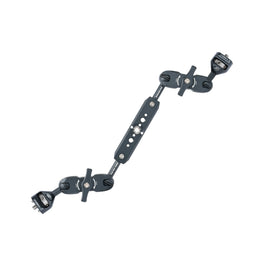 13 inch dual articulating arm system shown with interchangeable ball ends