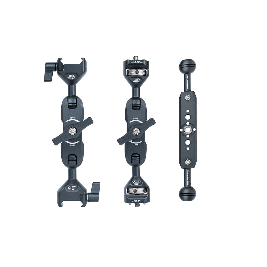 Dual Articulating Arm Bundle: two articulating arms and a 6.5 inch extension arm