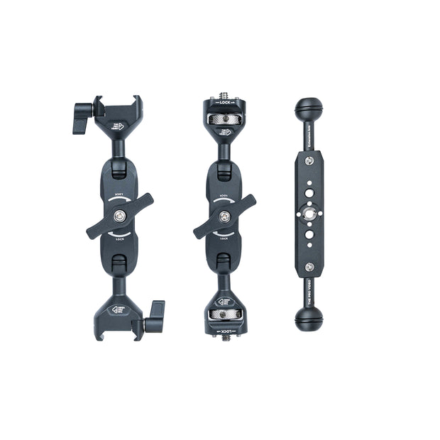 Dual Articulating Arm Bundle: two articulating arms and a 6.5 inch extension arm