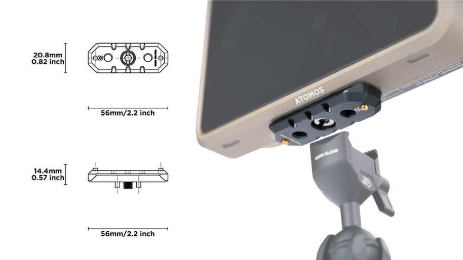 NATO Rail Monitor Mount with Anti-Twist Pins