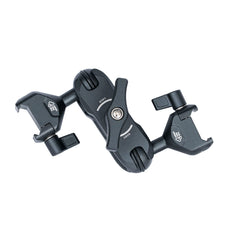 NATO clamp articulating arm with 360 degree rotation and dual 20mm ball joints