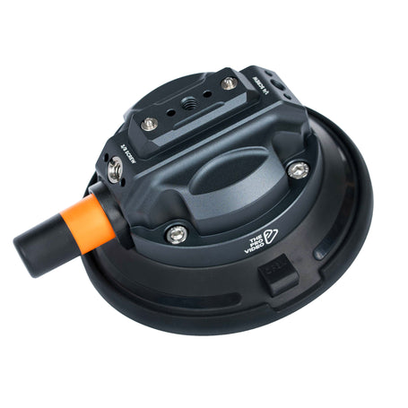 4.5 inch suction cup camera mount with NATO rail and Arri pins on car window
