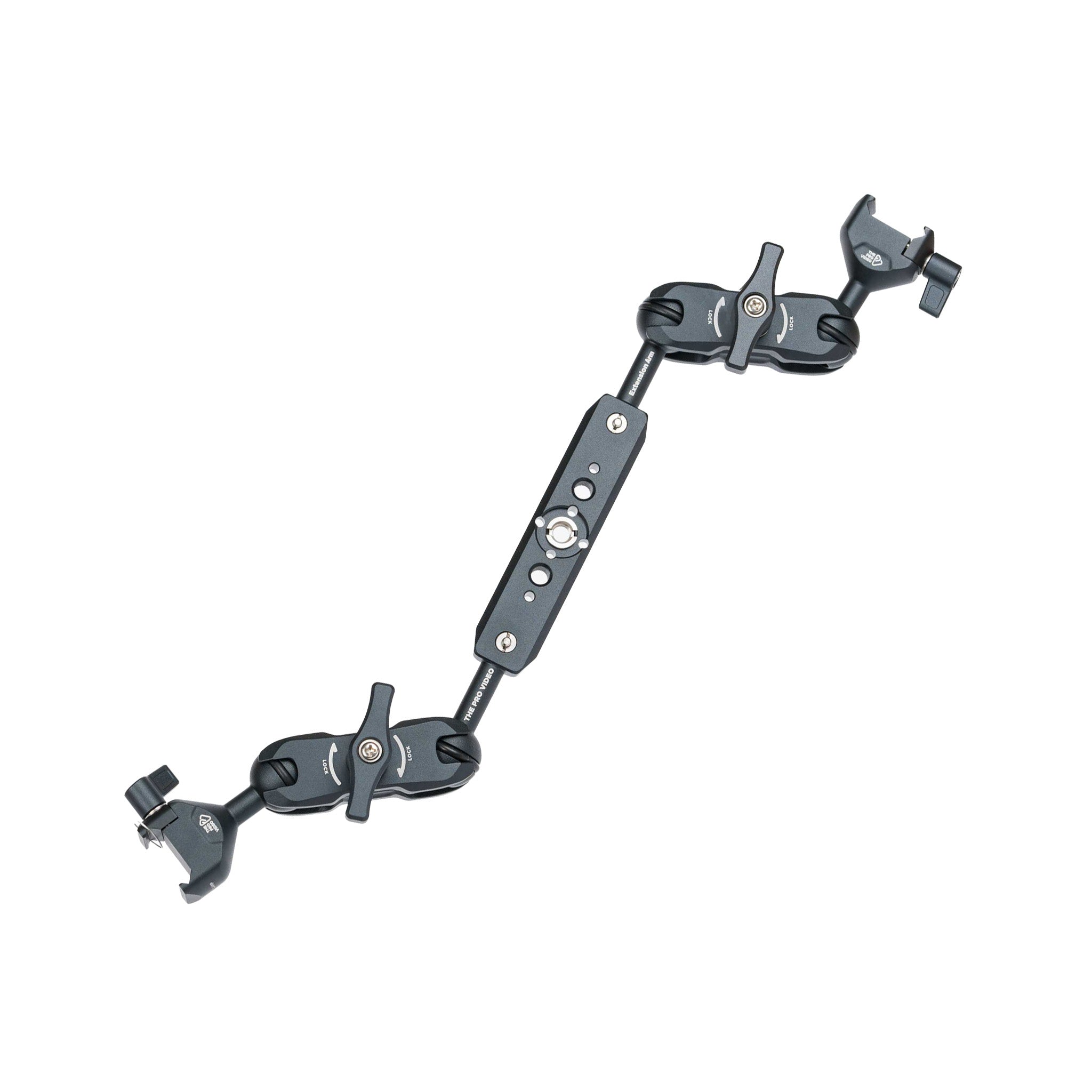 The Pro Video 13 inch dual articulating arm in extended position